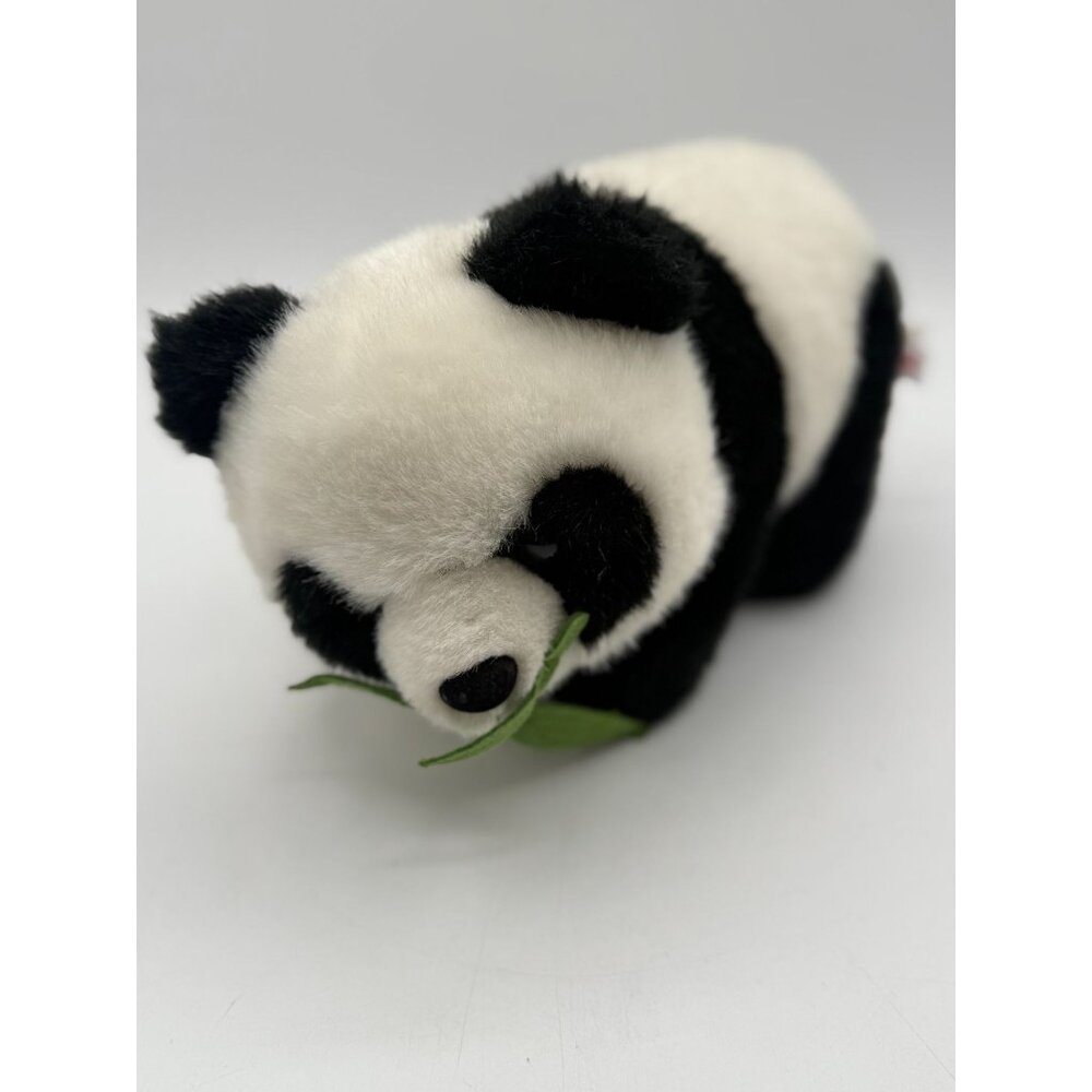 Aurora Panda Eating Bamboo Leaves 10" Plush Stuffed Animal